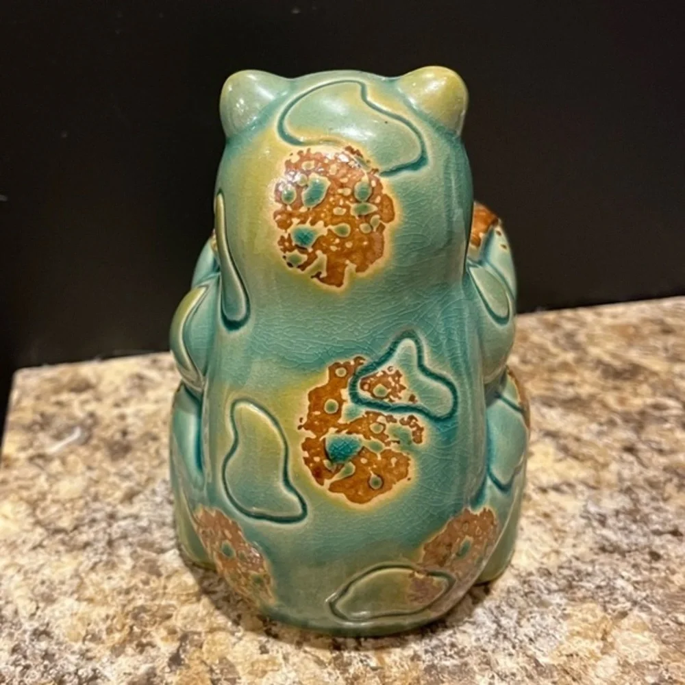 Charming Green Frog Votive Candle Holder with 2 Yankee Candle Votives